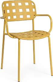 Gartenstuhl Clover 4er-Set aus Metall und