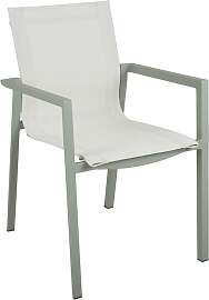 Gartenstuhl Delia aus Aluminium und Textilene,
