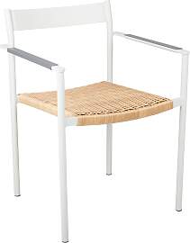 Gartenstuhl DK mit Armlehne aus Aluminium und