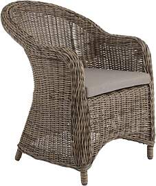 Gartenstuhl Eads von Brafab aus Kunst-Rattan mit