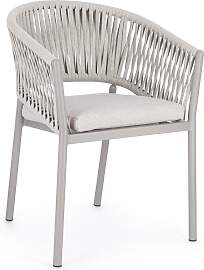 Gartenstuhl Florencia Aluminium, modern gepolstert 