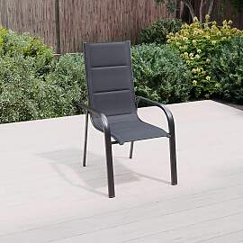 Gartenstuhl Hermann Anthrazit Aluminium