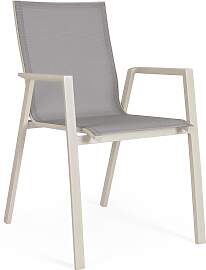 Gartenstuhl Krion aus Aluminium und Textilene,