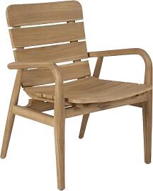 Gartenstuhl Lilja von Brafab aus Teakholz, modern, 