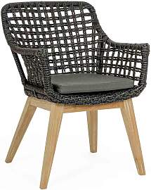 Gartenstuhl Madison Viro aus Teak und Aluminium,