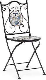 Gartenstuhl Mykonos 2er-Set aus Metall und