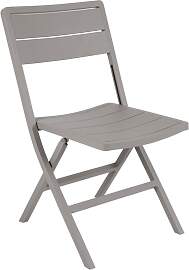 Gartenstuhl Wilkie aus Aluminium, modern, grau,