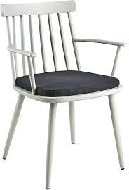 Gartenstuhl Winsor mit Armlehne aus Aluminium,