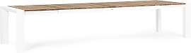 Gartentisch Cameron aus Aluminium und Teakholz,