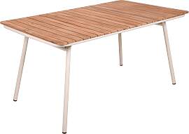 Gartentisch Carmel Teak/Weiß klappbar