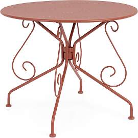 Gartentisch Etienne Metall, klassisch rund, Ø 90