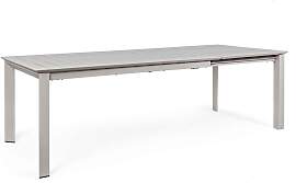 Gartentisch Konnor Aluminium, modern ausziehbar,