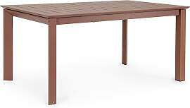 Gartentisch Konnor aus Aluminium, modern,