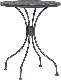 Gartentisch Lizette aus Metall, klassisch rund,