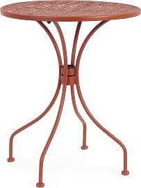 Gartentisch Lizette aus Metall, klassisch rund,