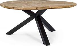 Gartentisch Palmdale aus Teak und Aluminium,