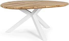Gartentisch Palmdale aus Teakholz und Aluminium,