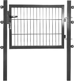 Gartentor PEDDY SHIELD, grau (anthrazit), B:100cm