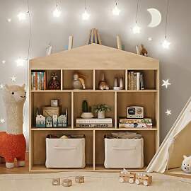 Garvee Kinder Bücherregal Hausform Regal