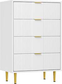 Garvee Kommode Mit 4 Schubladen, Komodenschrank,