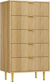 Garvee Kommode Mit 5 Schubladen, Komodenschrank,