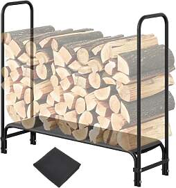 GarveeTech Kaminholzregal aus Stahl, Holzlager