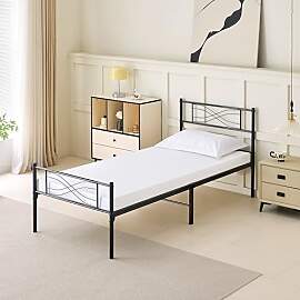 Garvishk Garvis Metallbett 90x200 cm (32 cm) –