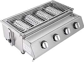 Gas Barbecue Grill, 4 Brenner BBQ Tischgrill,