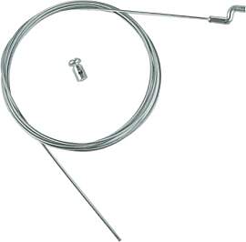 Gaszug für Rasenmäher, 200 cm, Z-Haken, Stahl,