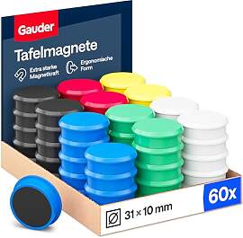 GAUDER Magnete für Magnettafel - Starke
