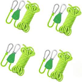 GAYSHI 4 Stück Adjustable Camping Rope, 4 M