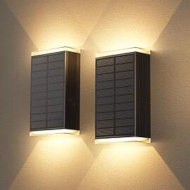 GBEAST Solar Wandleuchte Aussen, Solar Wandleuchte 