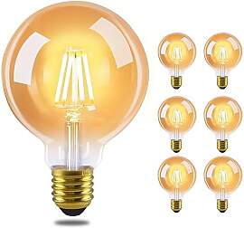 GBLY 6er pack LED Glühbirne E27 Vintage Lampe -