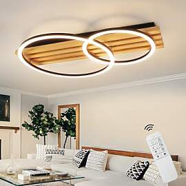 GBLY LED Deckenlamape Holz Deckenleuchte:
