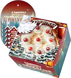 Gcardist Weihnachten Kuchenbox 5 Sets Tortenkarton 