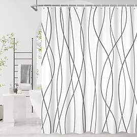 GCIREC Duschvorhang, 180x180cm, Grau Moderner
