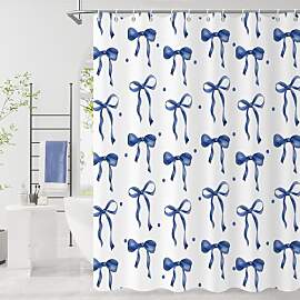 GCIREC Duschvorhang, 180x200cm, Blau Süße