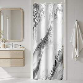 GCIREC Duschvorhang, 90x180cm, Grau Moderne