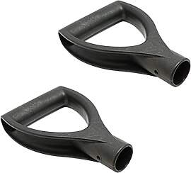 Gcroet 2 stücke D-förmige Stahlschaufel Griff