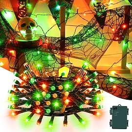Gcstnn Halloween Deko Lichterkette, 5M 50er LED