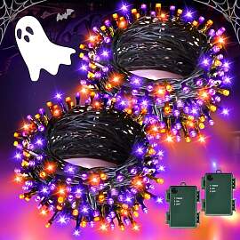 Gcstnn Halloween Deko Lichterkette Outdoor, 2