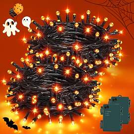 Gcstnn Halloween Deko Outdoor Lichterkette, 2