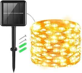 Gcstnn Solar Lichterkette Aussen, 1 Pack 5M 50LED