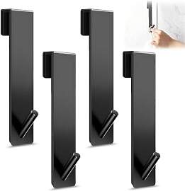 GD HUA 4 Stück Edelstahl Duschhaken für Glaswand 