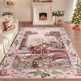 Geanup Weihnachtsteppich Groß Wohnzimmer 160x230