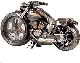 Gearmax Weinlese Motorrad-Wecker, Retro-Stil