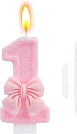 Geburtstagskerzen Zahlen 1, Kerze 1 Geburtstag