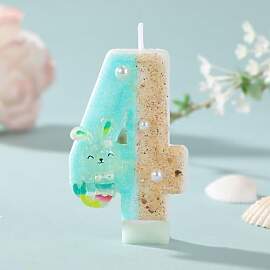 Geburtstagskerzen Zahlen, Ozean-Design