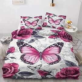 GEDAEUBA Schmetterling Bettwäsche 155x220 Winter