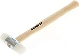 GEDORE Nylonhammer mit Holzgriff, Lederhammer, Ø